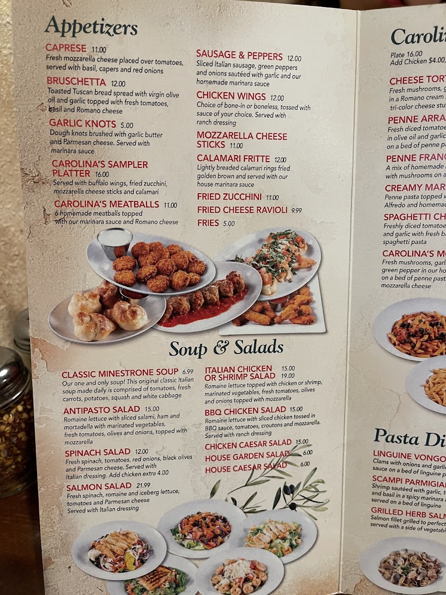 Carolina's Italian Restaurant Menu - Image 5