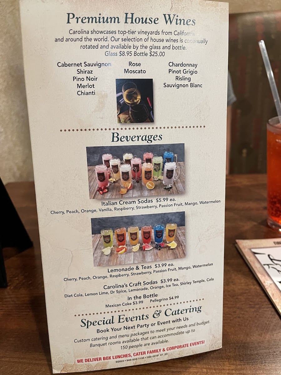 Carolina's Italian Restaurant Menu - Image 6